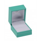 "Manhattan" Ring Slot Box in Turquoise/Silver Trim