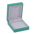 "Manhattan" Pendant Box in Turquoise/Silver Trim