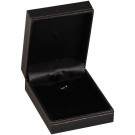 "Designer" Small Barbed Pendant Box in Onyx & Jet (2-Pc. Packer)