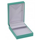 "Manhattan" Dangle Earring Box in Turquoise/Silver Trim