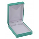 "Manhattan" Pendant Box in Turquoise/Silver Trim