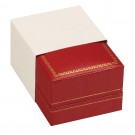 "Designer" Ring Slot Box in Coral & Diamond (Case/144 in 1-Pc. Slip)