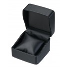 "Dusk" Pillow Box in Brushed Black Leatherette