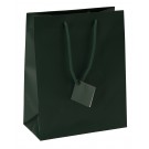 Satin-Finish Tote-Style Gift Bags in Jade Green, 4" L x 4.5" W