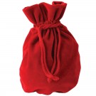 Italian Fine Suede Red Pouches - 4.5" X 6" 