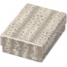 Box of 100 Silver Cotton Filled Boxes (3 1/4" x 2 1/4" x 1")
