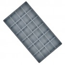 24-Compartment Inserts for Full-Size Utility Trays in Gainsboro, 14.13" L x 7.63" W