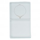 2-Neck Form Stackable Necklace Trays in White, 15.88" L x 9.5" W