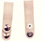 Chain Snaps for Jewelry Rolls in Gray Velvet