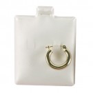 White Puffed Display Cards for Hoop Earrings (Pk/200), 1.75" L x 1.5" W
