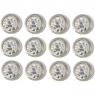 White Ear Piercing Studs - Crystal (April)