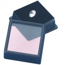 Square Glass-Top Gem Boxes w/Reversible Flat-Foam Inserts in Black, 1.5" L x 1.5" W