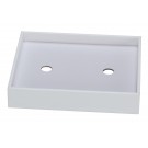 Configurable Outer Trays for 2 Inner Trays in Vienna White (Tray Only), 10" L x 8.75" W