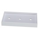 Configurable Outer Trays for 3 Inner Trays in Vienna White (Tray Only), 14.5" L x 8.75" W