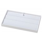 15-Pair Earring or Pendant Configurable Inner Trays in Vienna White, 8.13" L x 4.63" W