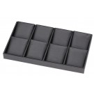 8-Pair Earring + Pendant Set Configurable Inner Trays in Carbon Black, 8.13" L x 4.63" W