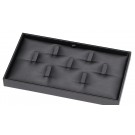 7-Clip Configurable Inner Ring Trays in Carbon Black, 8.13" L x 4.63" W
