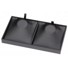 2-Neck Form Configurable Inner Trays in Carbon Black, 8.13" L x 4.63" W