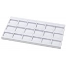 18-Pair Drop Earring Trays in Vienna White, 14" L x 7.5" W