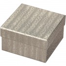 Box of 100 Silver Cotton Filled Boxes (3 3/4" x 3 3/4" x 2")