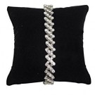 4 x 4 Inch Bangle or Watch Pillows in Jet, 4" L x 4" W