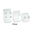 3-Piece Set of Curve-Top Acrylic Earring Displays, 1.63" L x 2" W