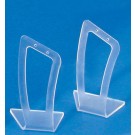2-Piece Set of Single-Pair Frosted Acrylic Earring Displays, 1.13" L x 2.5" H