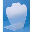 Frosted Acrylic Neck Form Displays, 7.5" L x 0.5" W