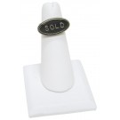 Single-Finger Ring Displays on Square Base in Pearl, 2.13" L x 2.13" W