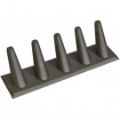 5 Ring Finger Display - Steel Grey Faux Leather