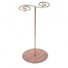 2-Hook Swirl Design Necklace Stands in Copper, 8" L x 7" W