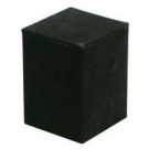 6-Piece Square Block Riser Sets in Jet, 6.13" L x 6.13" W x 1.25 to 6.25" H