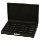 24-Slot Ring Cases in Onyx, 8.75" L x 5.25" W