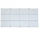 12-Compartment Inserts for Full-Size Utility Trays in Pearl, 14.13" L x 7.63" W