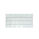 24-Compartment Inserts for Full-Size Utility Trays in Pearl, 14.13" L x 7.63" W
