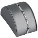 Half-Moon Bracelet Domes in Steel Gray, 5.13" L x 3" W