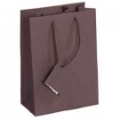 Tote-Style Gift Bags in Matte Taupe, 4" L x 4.5" W