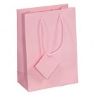 Tote-Style Gift Bags in Matte Rose-Pink, 3" L x 3.5" W