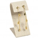 Single-Pair Curve-Top Earring Easels in Linen, 1.5" L x 2.13" W