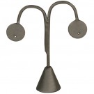 Single-Pair Earring Displays in Steel Gray, 5.25" H
