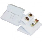 Mini Square Ring + Earring Clip-In Combination Displays in Pearl, 2" L x 1.63" W
