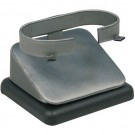 Square Bangle or Watch Collar in Steel Gray & Onyx, 3" L x 2.5" W