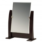 Adjustable Wood-Framed Mirrors in Walnut, 10.5" L x 4.25" W