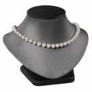 Low-Profile Standing Bust Displays in Steel Gray & Onyx, 6.75" L x 4.75" W