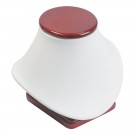 Low-Profile Standing Bust Displays in Pearl & Mahogany, 6.75" L x 4.75" W