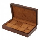 8-Pair Earring or Pendant Cases in Teak & Cocoa, 10" L x 6" W