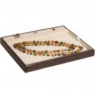 Stackable Utility Trays w/Slot for Rings or Bangles in Sandstone & Umber, 10.5" L x 8.63" W