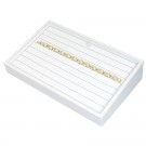 8-Bracelet Angled Display Trays in Pearl, 9" L x 6" W