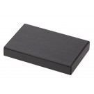 Mini Rectangular Showcase Risers in Carbon Black, 6" L x 4" W
