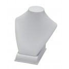 Mini Couture Bust Displays in Vienna White, 4.25" L x 4.25" W